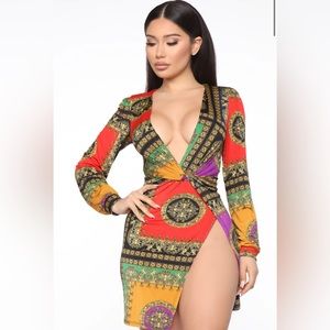 MultiColor Mini Dress
